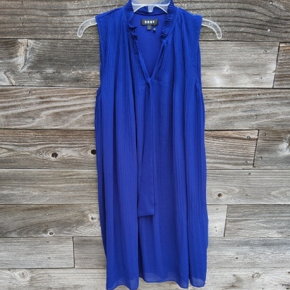 DKNY Vibrant Blue Sleeveless Dress Size 4